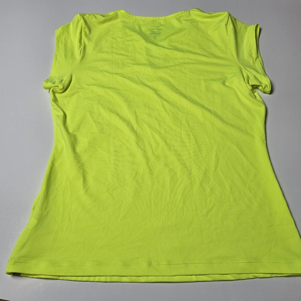 NIKE‎ Dry Fit Women's Fluorescent T-shirt  XL Tennis Outdoor Embroidered Ball